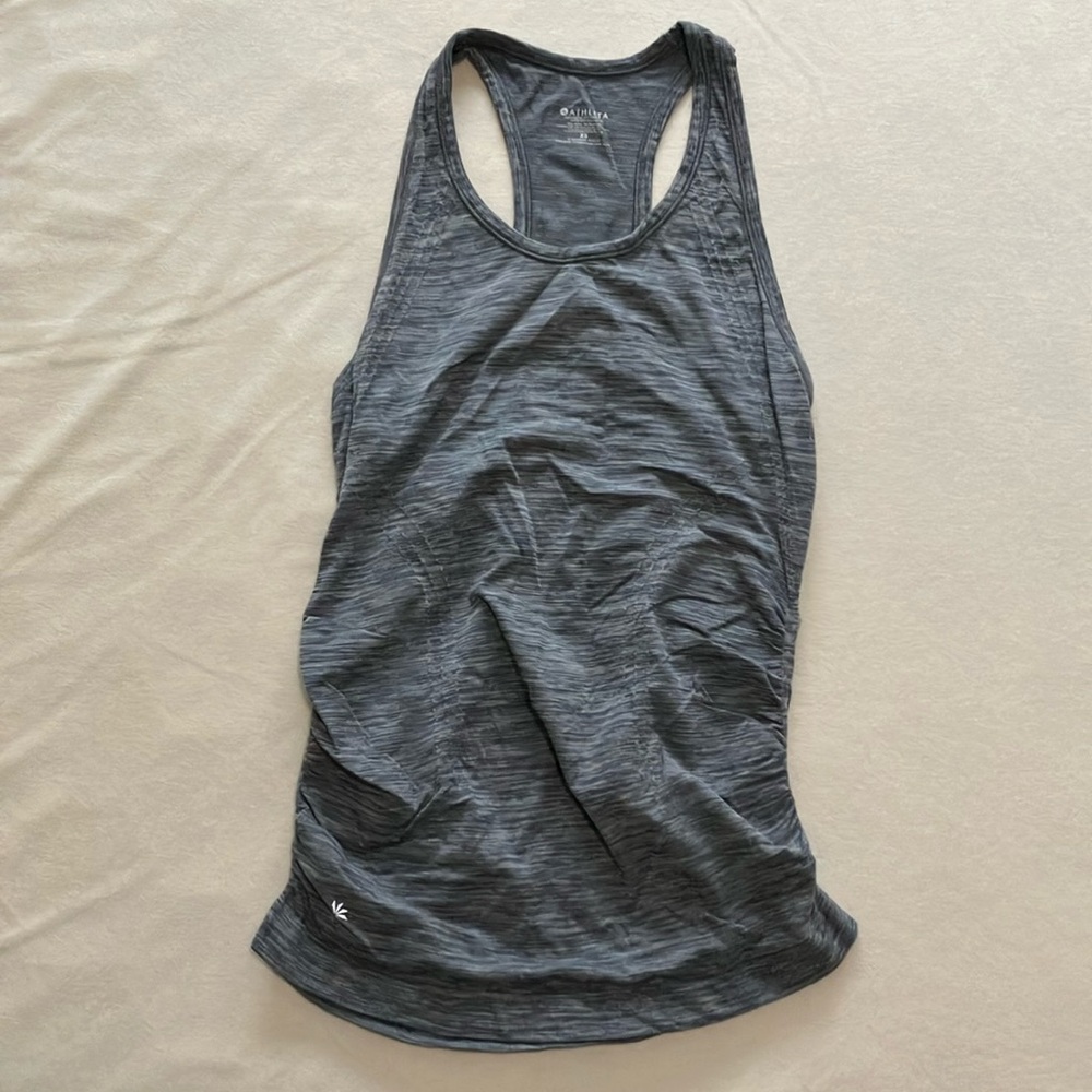 Athleta Gray Racerback Tank Top